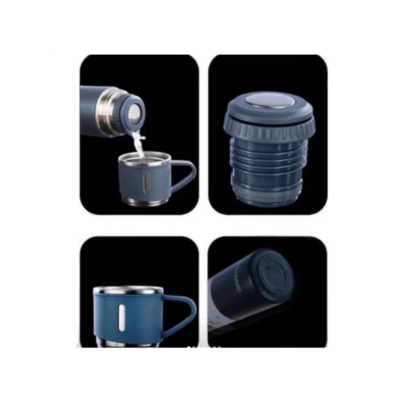 Garrafa Térmica Vacuum 500ml + 2 Xícaras