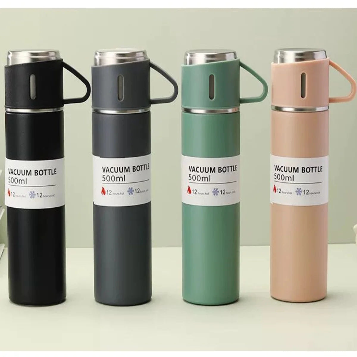 Garrafa Térmica Vacuum 500ml + 2 Xícaras