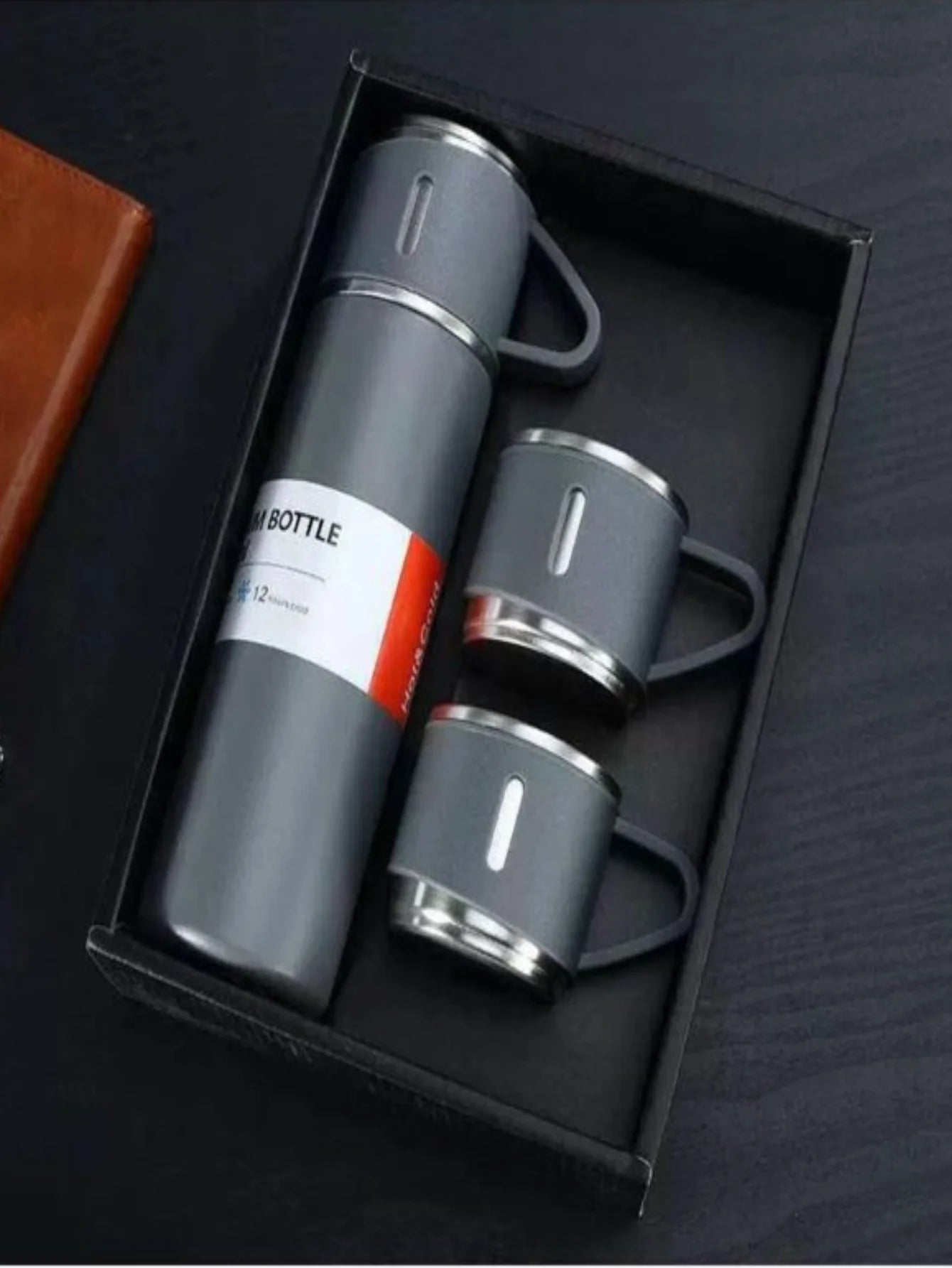 Garrafa Térmica Vacuum 500ml + 2 Xícaras