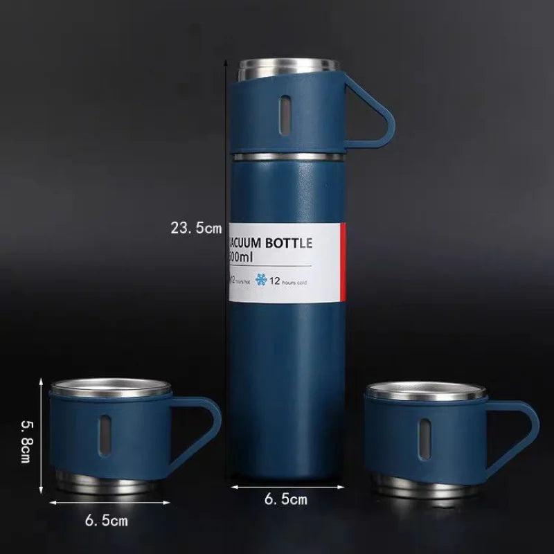 Garrafa Térmica Vacuum 500ml + 2 Xícaras
