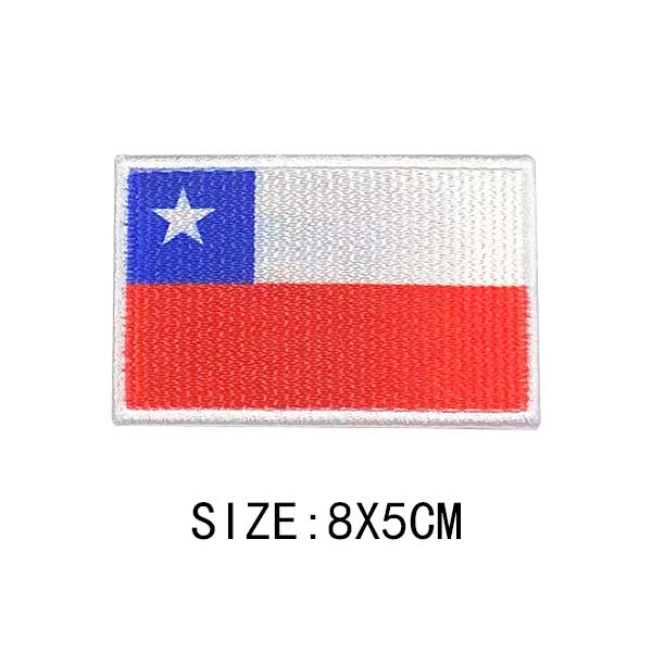 Flag Of The World Embroidery Patches For Clothing DIY Thermo Adhesive Customisable Color Flag Iron-On Transfer For Sticker Badge