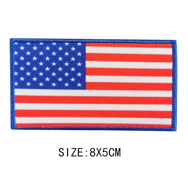 Flag Of The World Embroidery Patches For Clothing DIY Thermo Adhesive Customisable Color Flag Iron-On Transfer For Sticker Badge