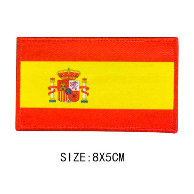 Flag Of The World Embroidery Patches For Clothing DIY Thermo Adhesive Customisable Color Flag Iron-On Transfer For Sticker Badge