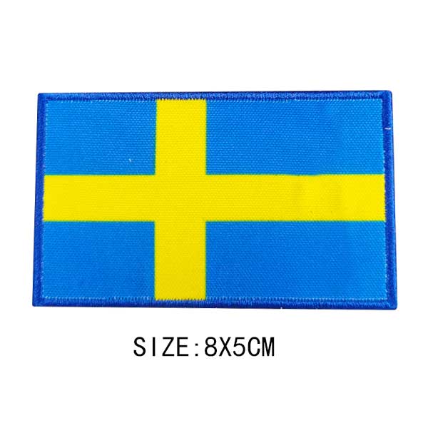 Flag Of The World Embroidery Patches For Clothing DIY Thermo Adhesive Customisable Color Flag Iron-On Transfer For Sticker Badge
