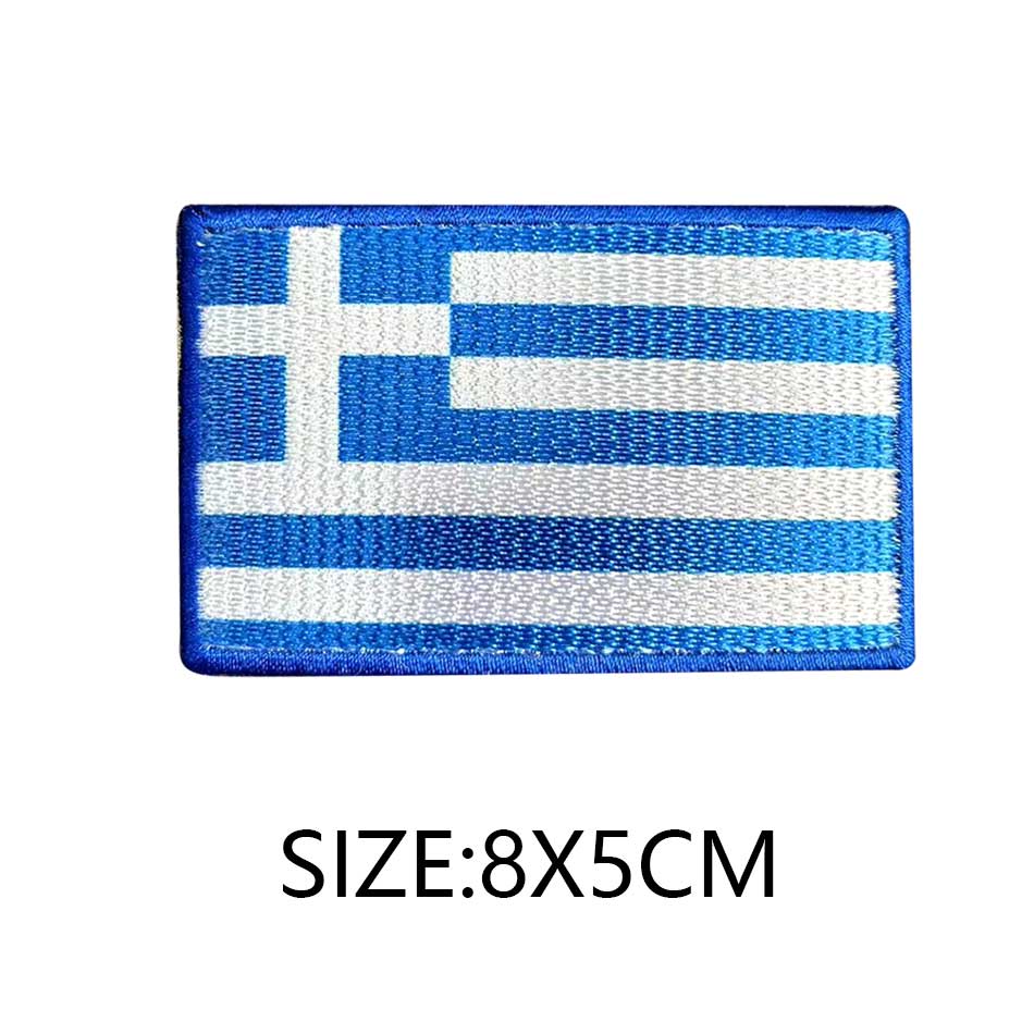 Flag Of The World Embroidery Patches For Clothing DIY Thermo Adhesive Customisable Color Flag Iron-On Transfer For Sticker Badge