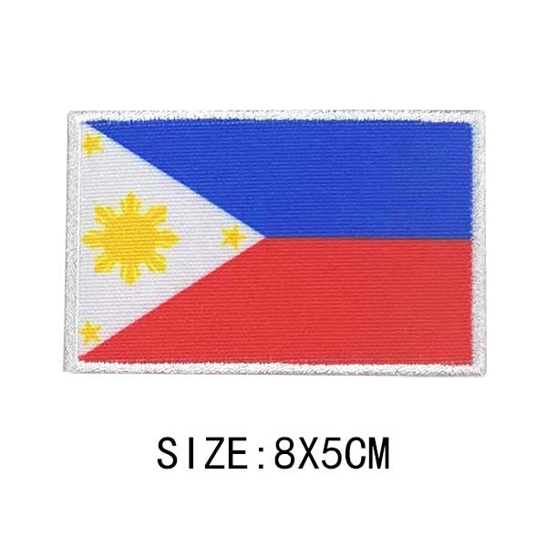 Flag Of The World Embroidery Patches For Clothing DIY Thermo Adhesive Customisable Color Flag Iron-On Transfer For Sticker Badge