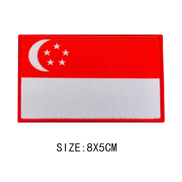 Flag Of The World Embroidery Patches For Clothing DIY Thermo Adhesive Customisable Color Flag Iron-On Transfer For Sticker Badge