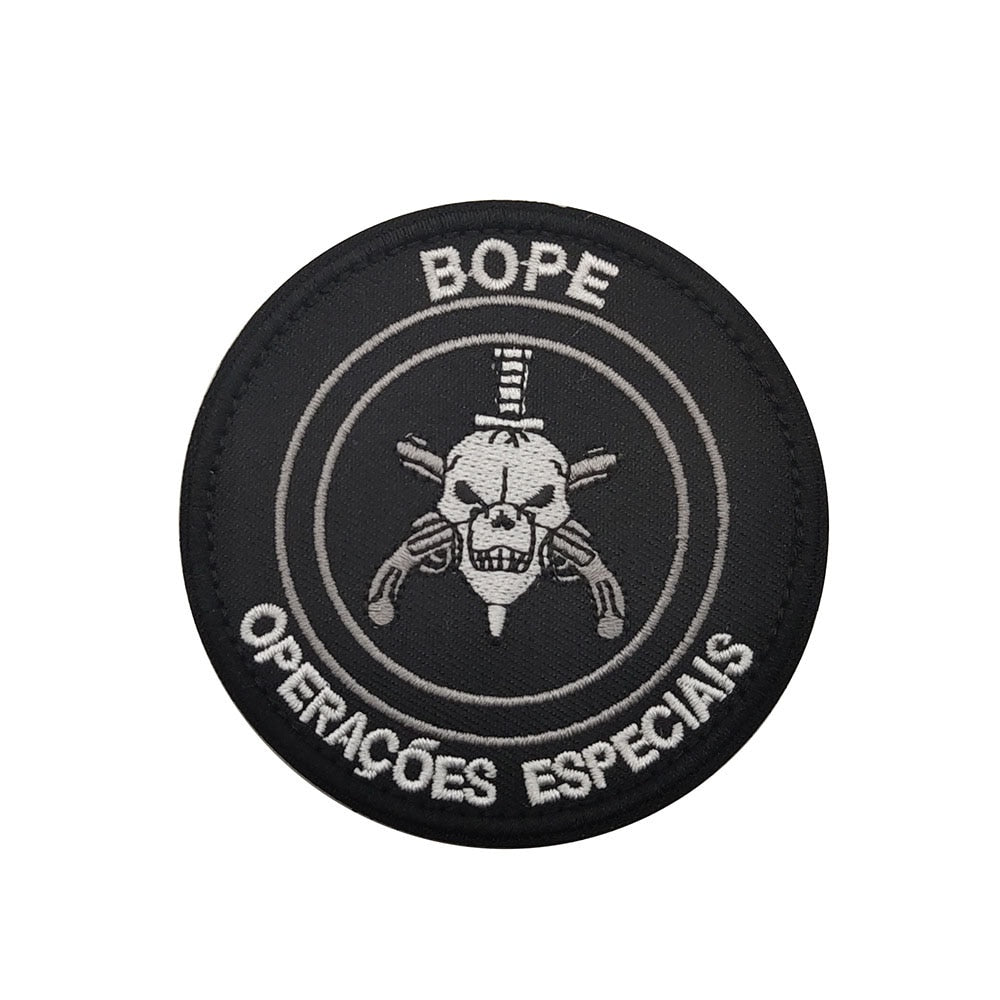 Patch Brasil de Velcro para Mochilas Fardamento