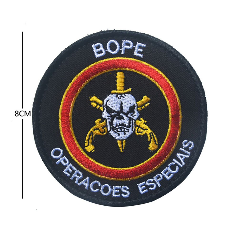 Patch Brasil de Velcro para Mochilas Fardamento
