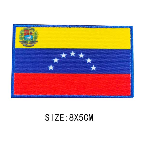 Flag Of The World Embroidery Patches For Clothing DIY Thermo Adhesive Customisable Color Flag Iron-On Transfer For Sticker Badge