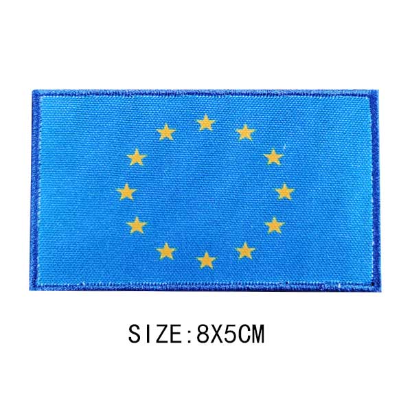 Flag Of The World Embroidery Patches For Clothing DIY Thermo Adhesive Customisable Color Flag Iron-On Transfer For Sticker Badge