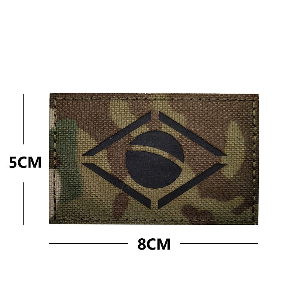 Patch Brasil de Velcro para Mochilas Fardamento