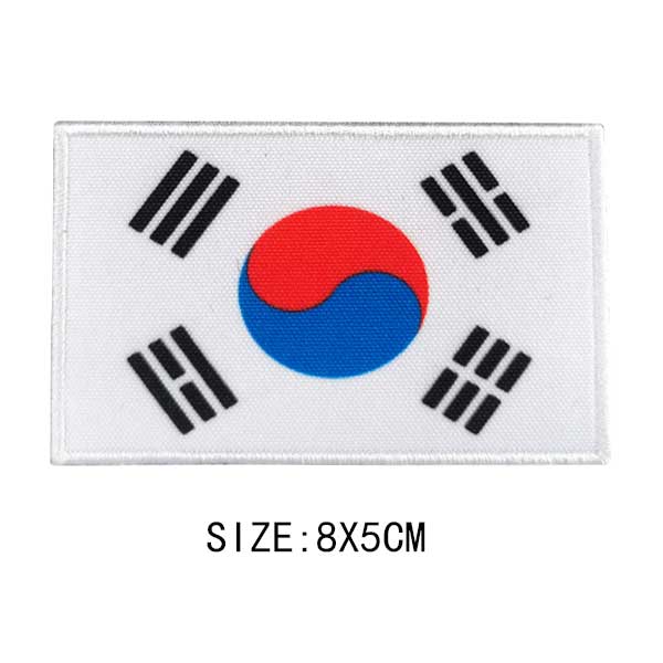 Flag Of The World Embroidery Patches For Clothing DIY Thermo Adhesive Customisable Color Flag Iron-On Transfer For Sticker Badge