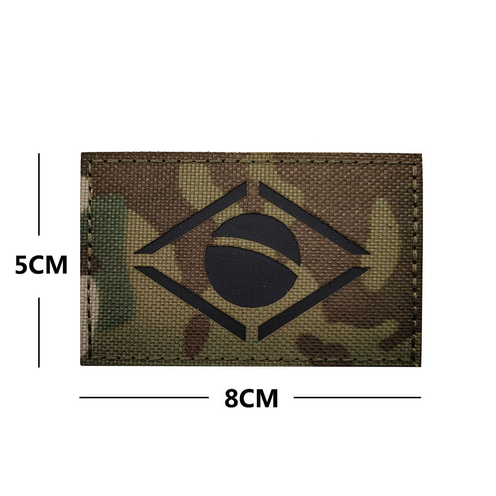 Patch Brasil de Velcro para Mochilas Fardamento