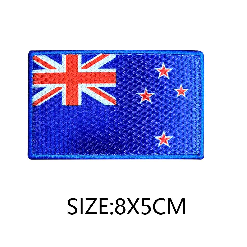 Flag Of The World Embroidery Patches For Clothing DIY Thermo Adhesive Customisable Color Flag Iron-On Transfer For Sticker Badge