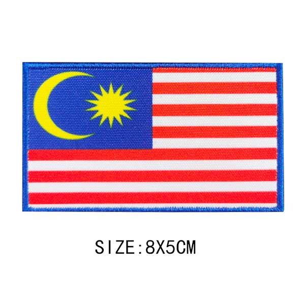 Flag Of The World Embroidery Patches For Clothing DIY Thermo Adhesive Customisable Color Flag Iron-On Transfer For Sticker Badge
