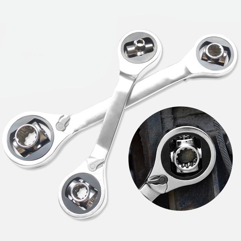 Ferramenta 8 em 1 Catraca Reversivel Universal 360 - Multifuntional Key