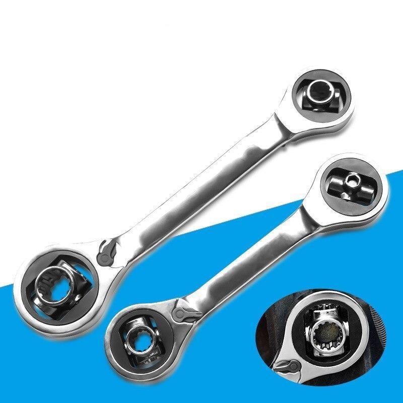 Ferramenta 8 em 1 Catraca Reversivel Universal 360 - Multifuntional Key