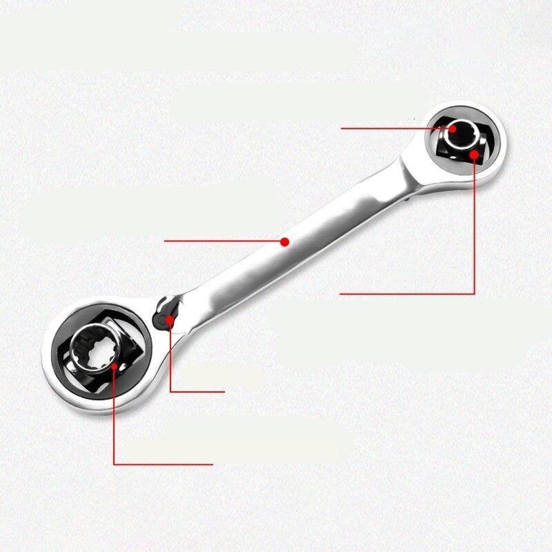 Ferramenta 8 em 1 Catraca Reversivel Universal 360 - Multifuntional Key