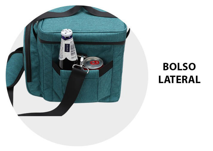 Bolsa Térmica Grande Impermeável Com Bolsos