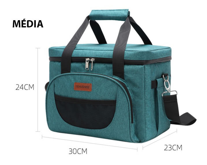 Bolsa Térmica Grande Impermeável Com Bolsos