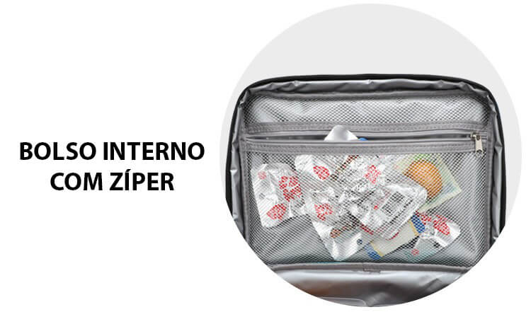 Bolsa Térmica Grande Impermeável Com Bolsos