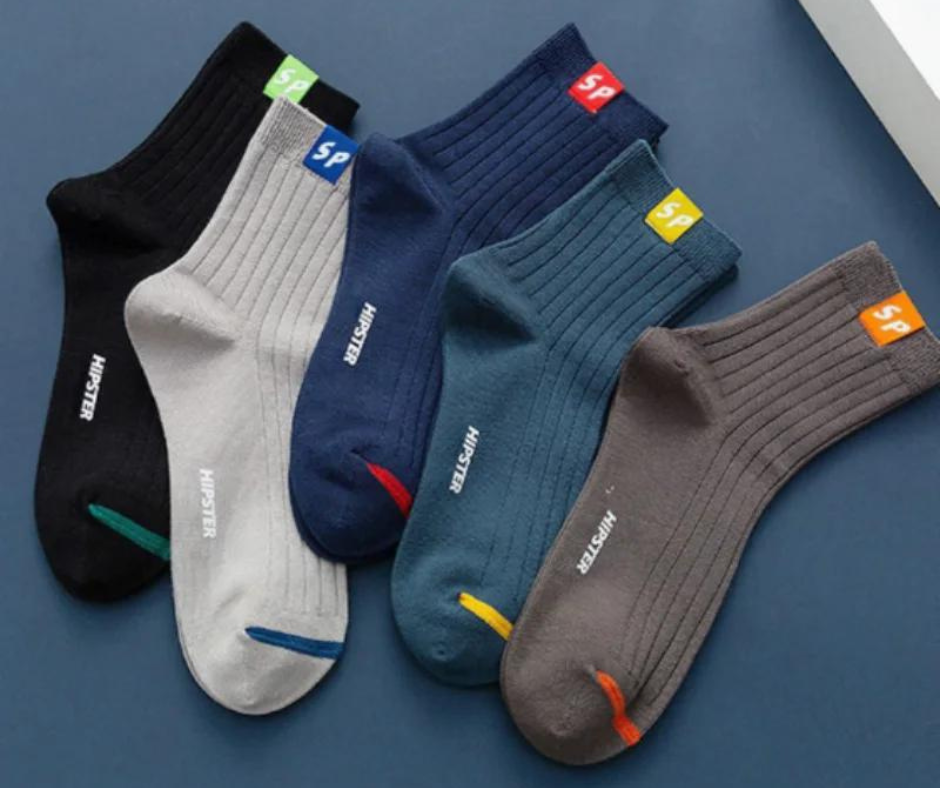 5 Pares de Meias Anti-odor FIbra de Bambu 38-47