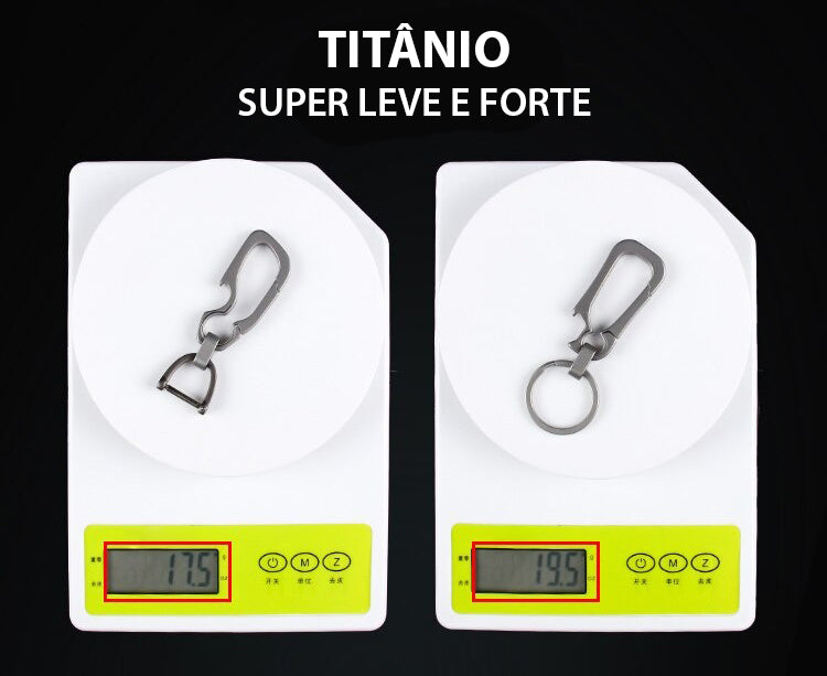 Chaveiro Abridor de Garrafa de Titânio Super Forte
