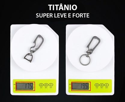 Chaveiro Abridor de Garrafa de Titânio Super Forte