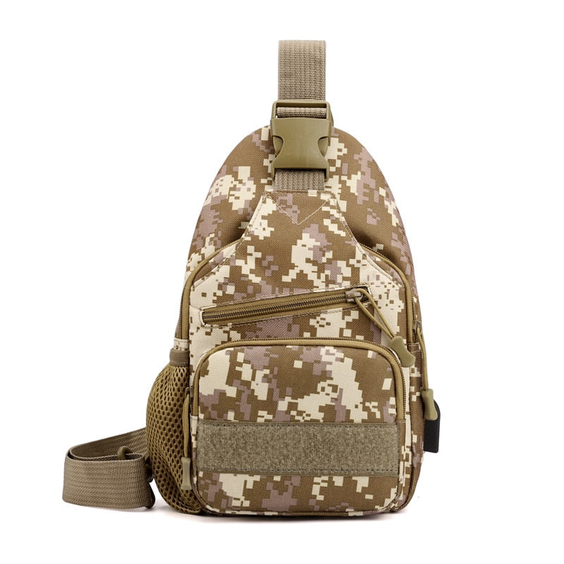 Mochila Tática Pequena USB de Peito Camuflada