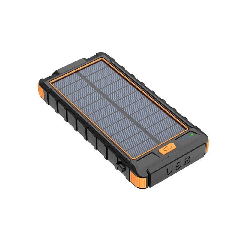 Carregador Solar 80000mAh com lanterna e 2 saídas USB