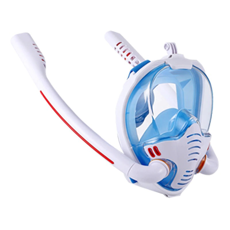 Máscara de Mergulho Full Face Com Snorkel Duplo